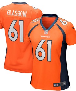 Graham Glasgow Denver Broncos Womens Player Game Jersey - Orange Nfl