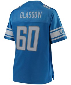 Graham Glasgow Detroit Lions Nfl Pro Line Womens Team Color Player Jersey - Blue