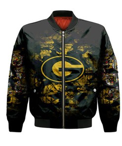 Grambling State Tigers Bomber Jacket Camouflage Vintage  - NCAA