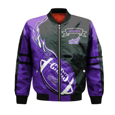 Grand Canyon Antelopes Bomber Jacket Flame Ball - NCAA