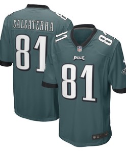 Grant Calcaterra Philadelphia Eagles Game Player Jersey - Midnight Green