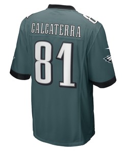 Grant Calcaterra Philadelphia Eagles Game Player Jersey - Midnight Green