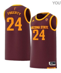 Grant Fogerty 24 Arizona State Sun Devils Retro Basketball Youth Jersey - Maroon
