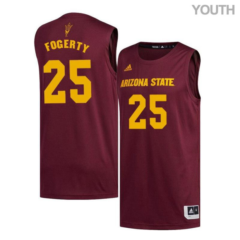 Grant Fogerty 25 Arizona State Sun Devils Basketball Youth Jersey - Maroon