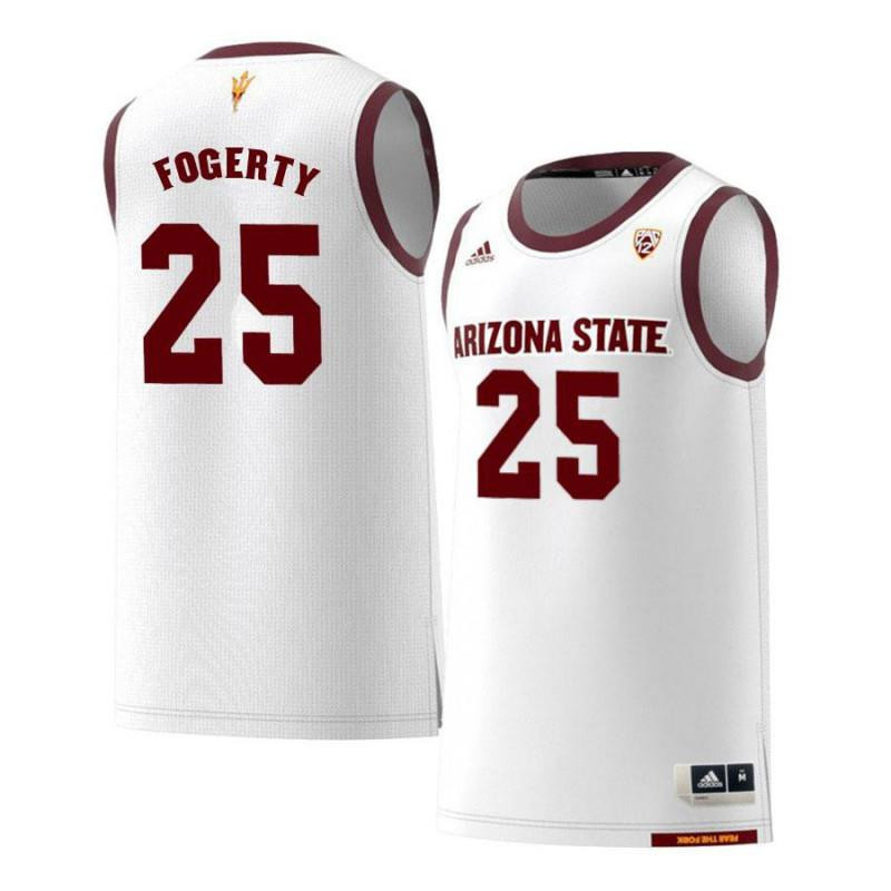 Grant Fogerty 25 Arizona State Sun Devils Retro Basketball Men Jersey - White