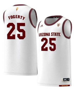 Grant Fogerty 25 Arizona State Sun Devils Retro Basketball Men Jersey - White