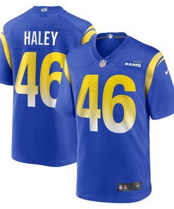 Grant Haley Los Angeles Rams Game Jersey - Royal Nfl