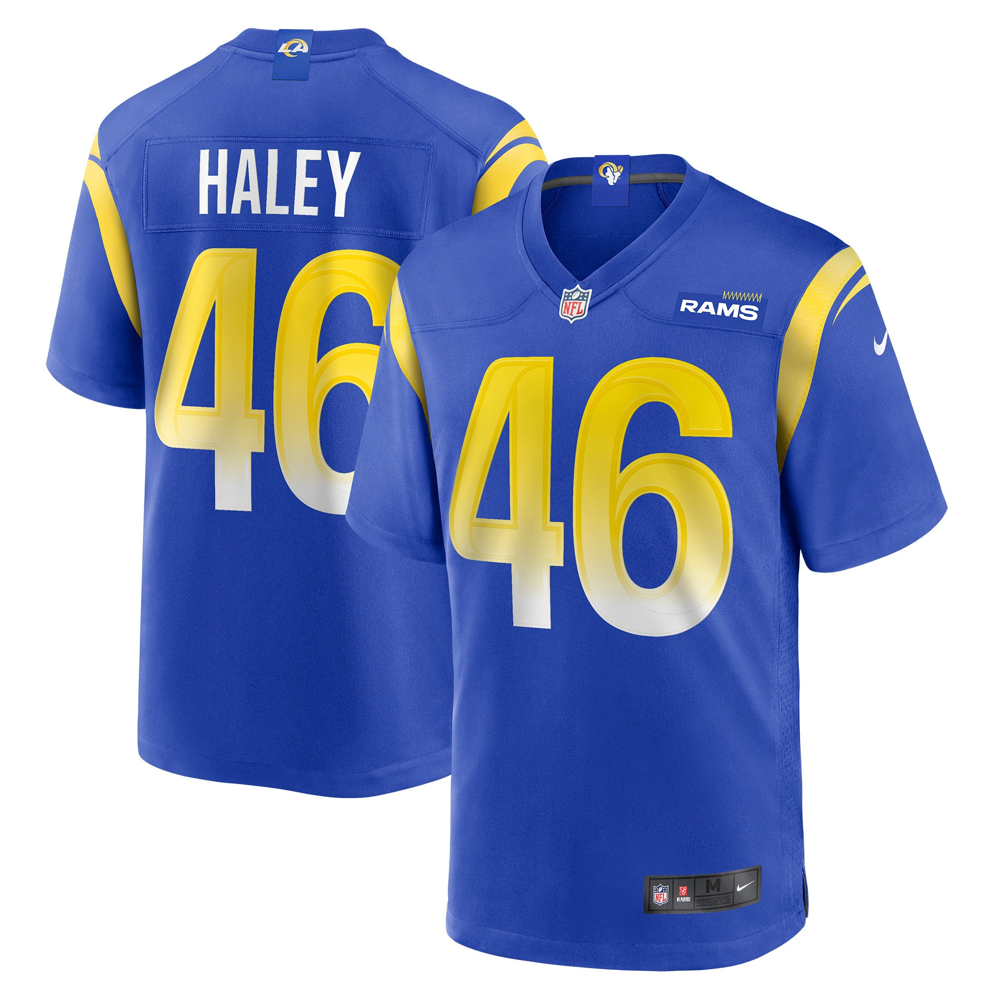 Grant Haley Los Angeles Rams Game Jersey - Royal Nfl