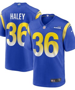 Grant Haley Los Angeles Rams Game Player Jersey - Royal