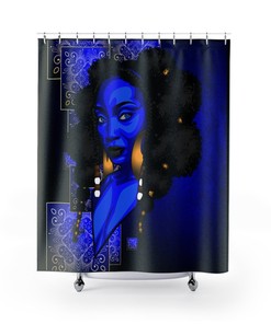 Graphic Beauty Shower Curtain for a Vibrant Bathroom Decor 