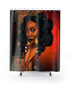 Graphic Beauty Shower Curtain for a Vibrant Bathroom Decor 