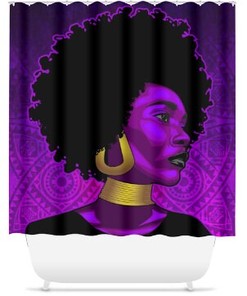 Graphic Beauty Shower Curtain that Adds a Spark to Your Bathroom