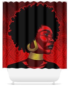 Graphic Beauty Shower Curtain that Adds a Spark to Your Bathroom 