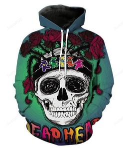 Grateful Dead Style 10 3D Hoodie Zip Hoodie