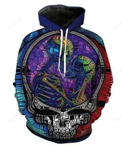 Grateful Dead Style 7 3D Hoodie Zip Hoodie