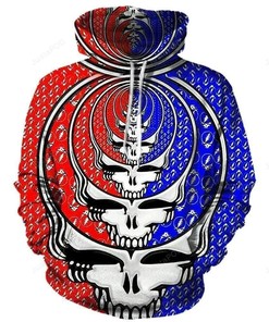 Grateful Dead Style 8 3D Hoodie Zip Hoodie