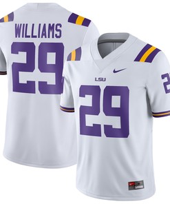 Greedy Williams Lsu Tigers Game Jersey - White Ncaa