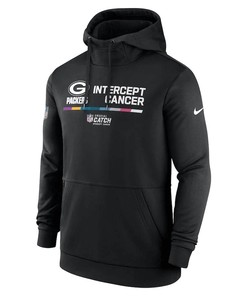 Green Bay Packers 2022 NFL Crucial Catch Therma Performance Pullover Hoodie - Black