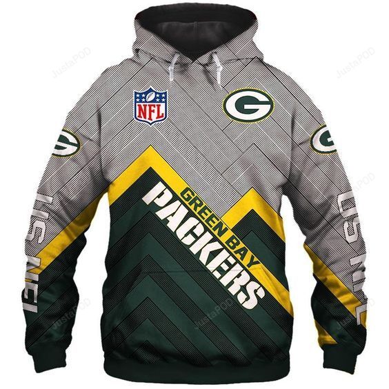 Green Bay Packers 3D Hoodie Zip Hoodie Fan Gift