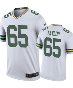 Green Bay Packers #65 Lane Taylor Nike Color Rush White Jersey
