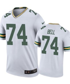 Green Bay Packers #74 Byron Bell Nike Color Rush White Jersey