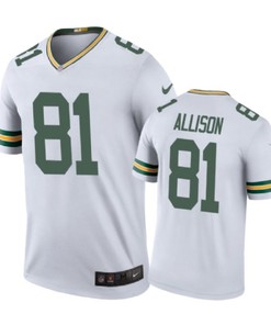 Green Bay Packers #81 Geronimo Allison Nike Color Rush White Jersey