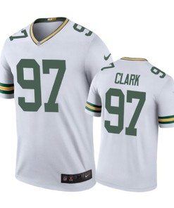 Green Bay Packers #97 Kenny Clark Nike Color Rush White Jersey