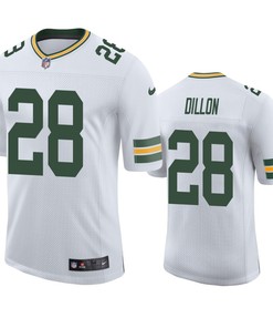 Green Bay Packers A.J. Dillon 28 White Vapor Limited Jersey