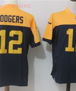 Green Bay Packers Aaron Rodgers #12 2020 Nfl Black Jersey Jersey