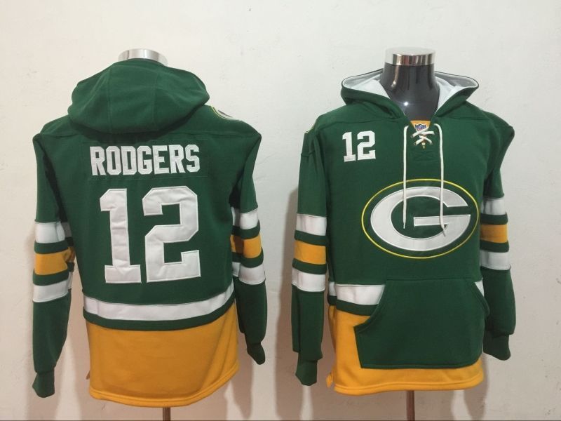 Green Bay Packers Aaron Rodgers #12 Nfl 2020 Dark Green Jersey