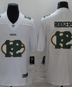 Green Bay Packers Aaron Rodgers #12 Nfl 2020 White Jersey