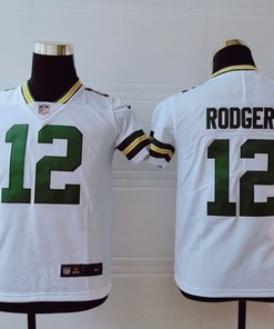 Green Bay Packers Aaron Rodgers #12 Nfl 2020 White Jersey