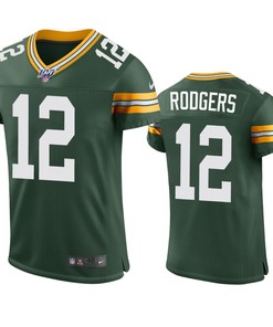 Green Bay Packers Aaron Rodgers Green 100th Season Vapor Elite Jersey