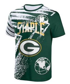 Green Bay Packers All Over Print T-Shirt - Hunter Green