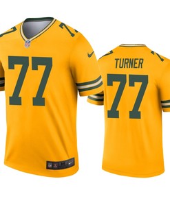 Green Bay Packers Billy Turner Gold Inverted Legend Jersey