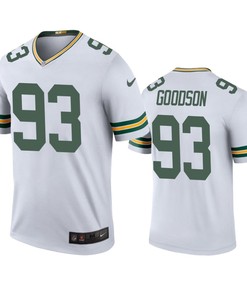 Green Bay Packers B.j. Goodson White Color Rush Legend Jersey
