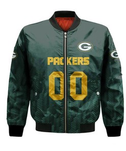 Green Bay Packers Bomber Jacket Logo Sport Ombre  - NFL
