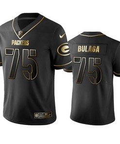 Green Bay Packers Bryan Bulaga Black Golden Edition 2019 Vapor Untouchable Limited Jersey - Mens