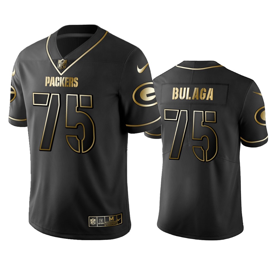 Green Bay Packers Bryan Bulaga Black Golden Edition 2019 Vapor Untouchable Limited Jersey - Mens