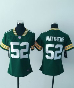 Green Bay Packers Clay Matthews #52 Nfl 2020 Dark Green Womens Jersey