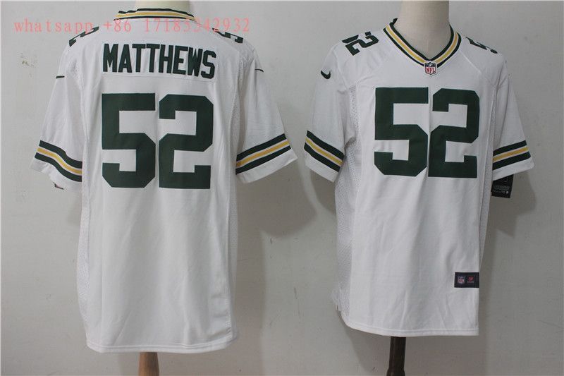 Green Bay Packers Clay Matthews Iii #52 2020 Nfl White Jersey Jersey