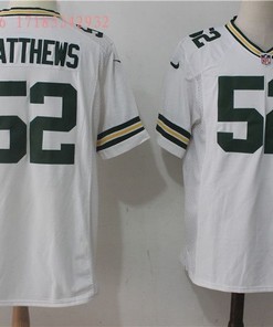 Green Bay Packers Clay Matthews Iii #52 2020 Nfl White Jersey Jersey