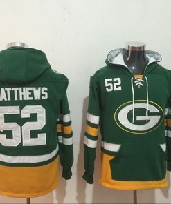 Green Bay Packers Clay Matthews Iii #52 Nfl 2020 Green Hoodie Jersey