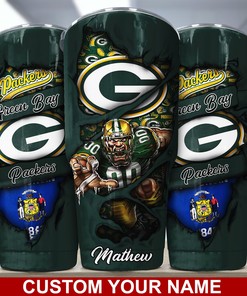 Green Bay Packers Custom Name Tumbler - Green Bay Packers Custom Name Tumbler