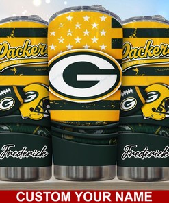 Green Bay Packers Custom Name Tumbler - Green Bay Packers Custom Name Tumbler, Perfect Gift for Fans