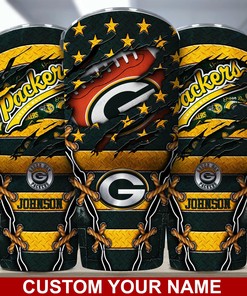 Green Bay Packers Custom Name Tumbler Limited Edition, Perfect Gift for Fans