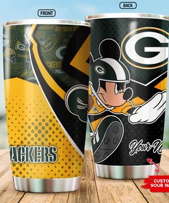 Green Bay Packers Custom Name Tumbler, Perfect Gift for Fans