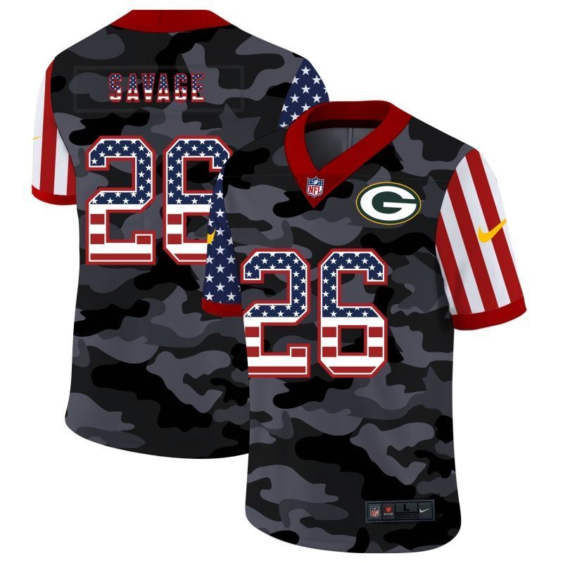 Green Bay Packers Darnell Savage #26 Nfl 2020 Camo Black Jersey