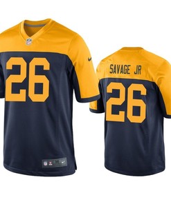 Green Bay Packers Darnell Savage Jr. 2019 Nfl Draft Navy Game Jersey