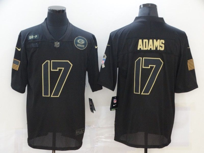 Green Bay Packers Davante Adams #17 Nfl 2020 Black Jersey